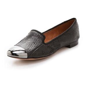 Sam Edelman Aster Black Snake Print Loafer Flats